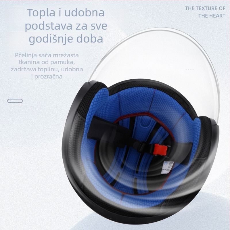 Kaciga za motocikl ABS+PC, 3C certificirano, marka V, prilagodljiva, kod certifikata 2021091105020156, za žene, sve sezone