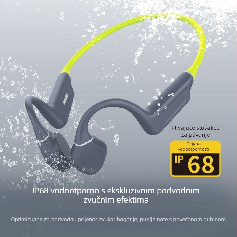 ES-918 slušalice za kostnu kondukciju, sklopni dizajn, Bluetooth 6.0, 32GB pohrana, više od 8 sati rada