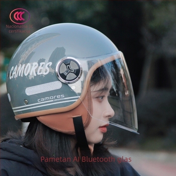 Kaciga s AI inteligentnim Bluetooth headsetom za vožnju, unisex, pogodno za sve sezone