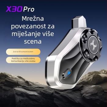 Bluetooth interkom za kacigu motocikla s mesh mrežom, bežični stereo headset za grupnu vožnju