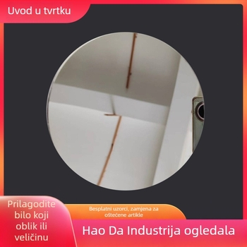 Kozmetičko kružno ogledalo, bez okvira, neelektrično, za spavaću sobu ili kupaonu, prilagodljivo