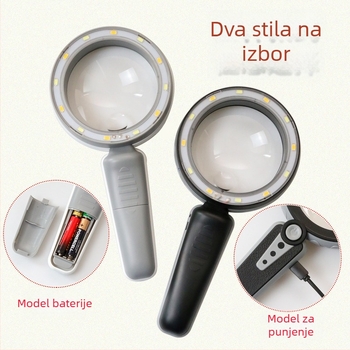Xingte S111-90 serija, trobojni LED, podesiva 12 LED asferična optička leća, ručna punjiva povećala