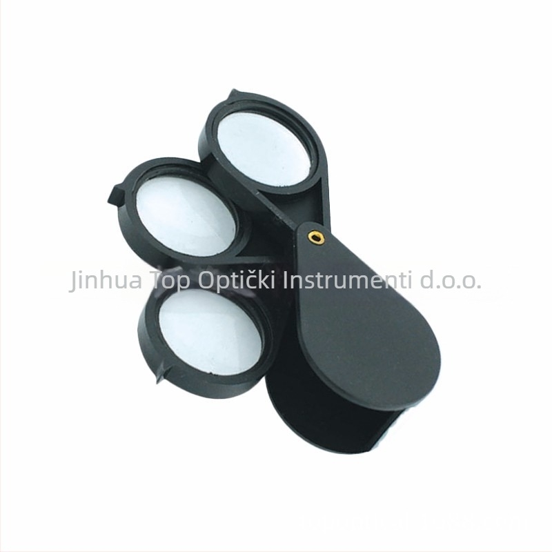 Ogledalo s 3 paneli, prijenosno i sklopivo, 15x povećanje - TOP YJ7003