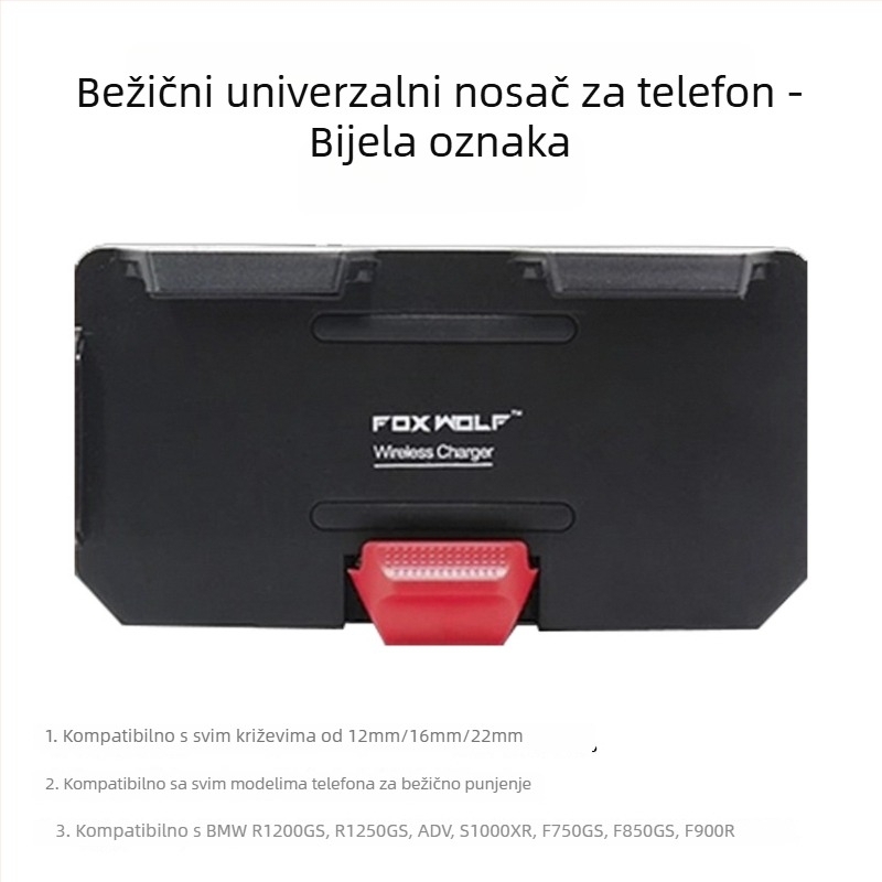 Držač navigacije za BMW motocikl s bežičnim punjenjem za R1200RT, R1250RT i R1300GS – Otilliotilli