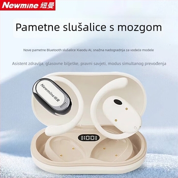Newmine M16 Bluetooth slušalice s kostnom vodljivosti za ured, na uho, IPX5 vodootporne, domet 10 m, trajanje baterije 4–8 h, Bluetooth 5.0