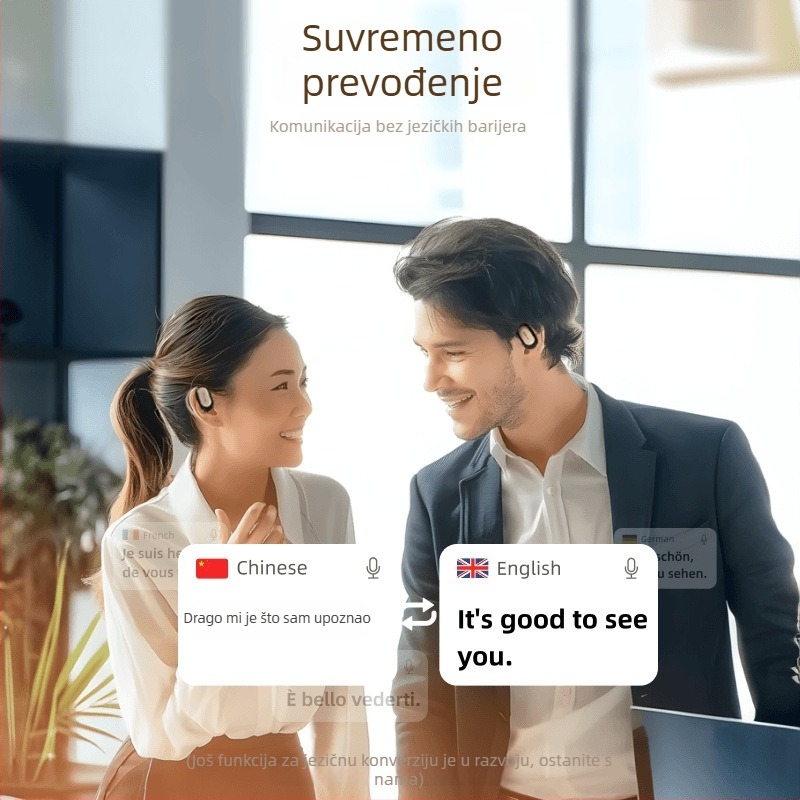 Newmine M16 Bluetooth slušalice s kostnom vodljivosti za ured, na uho, IPX5 vodootporne, domet 10 m, trajanje baterije 4–8 h, Bluetooth 5.0