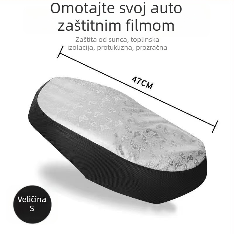 Navlaka za sjedalo električnog vozila (vodonepropusna, UV zaštita, otporna na ulje, otporna na habanje, kompatibilna s Turtle Xunying EV)