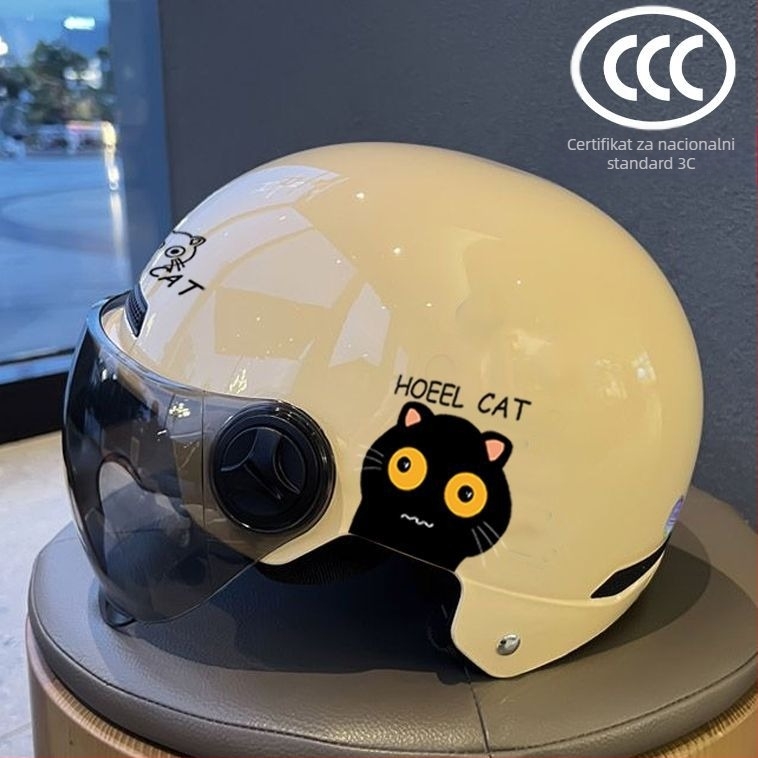 3C certificirana električna kaciga za motocikl za muškarce i žene, ABS kućište, sve sezone univerzalno