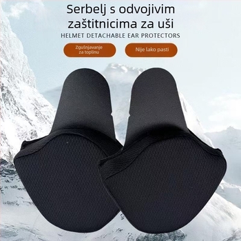 Polu-šlem s odvojivom zaštitom za uši, ABS materijal, univerzalna prilagodba, za vožnju električnim vozilima, certifikat GB811-2022B