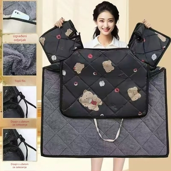 Flis-protivjetrovni pokrivalo za električna vozila, proširena univerzalna prilagodba motociklima i električnim skuterima, vodootporno, zimska debljina