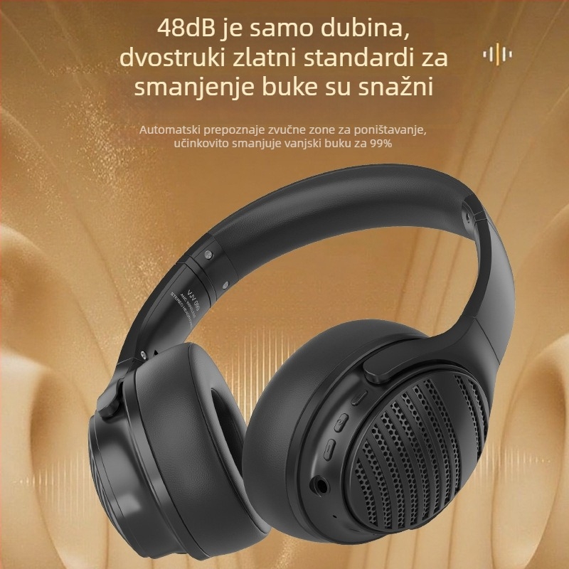 Bluetooth slušalice za glavu s Bluetooth 6.0, domet 10 m, trajanje baterije 8+ h, stereo, IPX-4