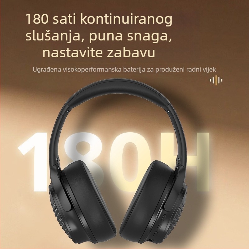 Bluetooth slušalice za glavu s Bluetooth 6.0, domet 10 m, trajanje baterije 8+ h, stereo, IPX-4