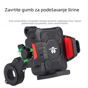 Držač za telefon za motocikl s amortizerom, kompatibilan s motociklima, električnim vozilima, biciklima i triciklima; Model Tq133-tq136, Marka Tq, za punjenje i navigaciju