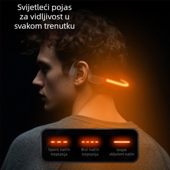 Slušalice s prijenosom zvuka kroz kosti IP68, Bluetooth 5.4, domet 15 m, trajanje baterije više od 8 sati