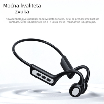 Slušalice za kostnu provodnost, IPX4 vodootporne, TF kartica slot, Bluetooth 5.4, trajanje baterije preko 8 sati