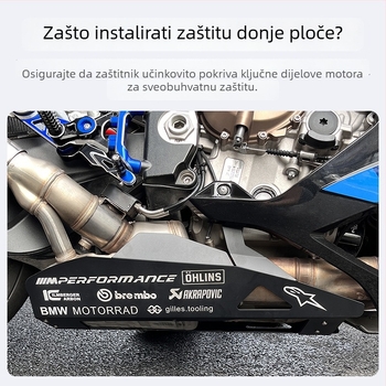 Zaštitni pokrov šasije za BMW S1000RR (2019-2025), od željeza
