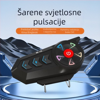 Kaciga za motocikl s ugrađenim Bluetooth slušalicom, YUMES X-12, otporna na kišu, kompatibilna s općim modelima