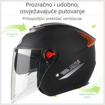 ABS kaciga za motocikle, 3C certifikat (2023091105021111), REGY AWN marka, unisex, četiri sezone, UV zaštita