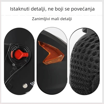 ABS kaciga za motocikle, 3C certifikat (2023091105021111), REGY AWN marka, unisex, četiri sezone, UV zaštita