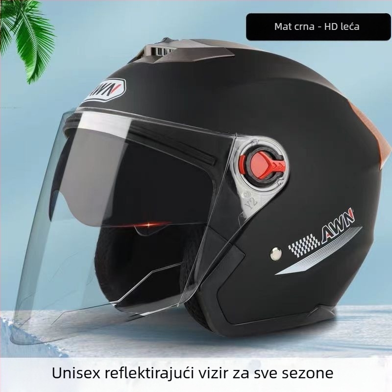 ABS kaciga za motocikle, 3C certifikat (2023091105021111), REGY AWN marka, unisex, četiri sezone, UV zaštita