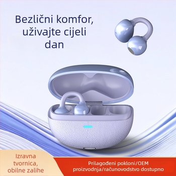 Bežične slušalice s klip dizajnom, Bluetooth 5.3, snažan bas, više od 8 sati trajanja baterije