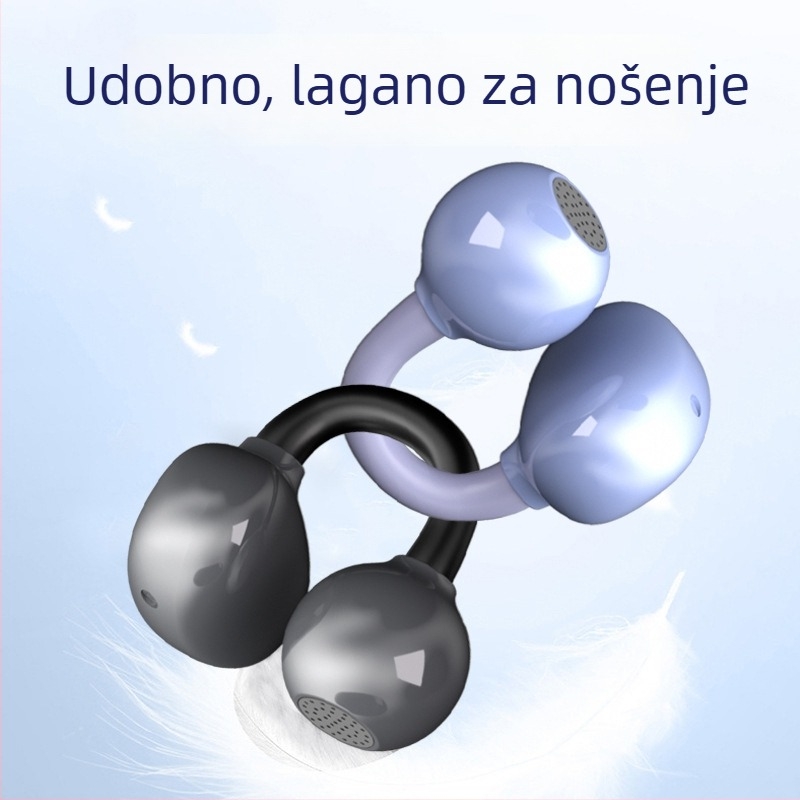 Bežične slušalice s klip dizajnom, Bluetooth 5.3, snažan bas, više od 8 sati trajanja baterije