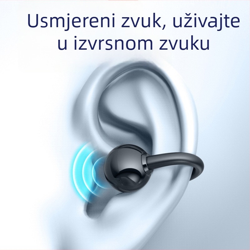 Bežične slušalice s klip dizajnom, Bluetooth 5.3, snažan bas, više od 8 sati trajanja baterije