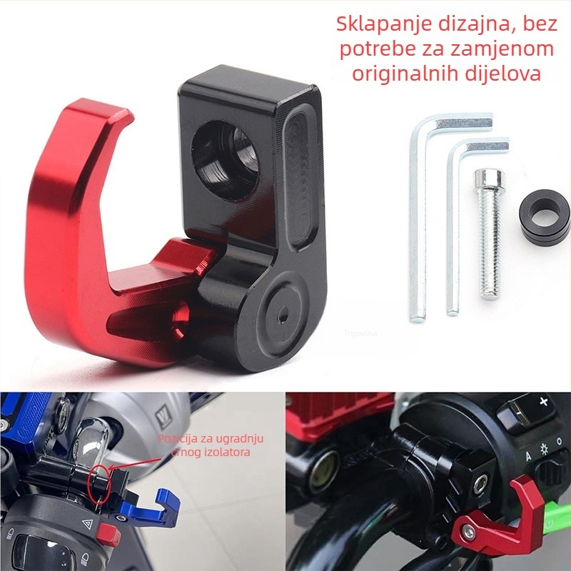 Aluminijski držač za upravljač i kacigu Haojue UHR150