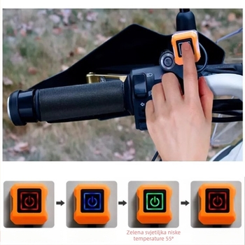 TDGO Grijajući omotač ručke upravljača za motocikle i električna vozila – protuklizni, vodootporni, toplinski izolacijski