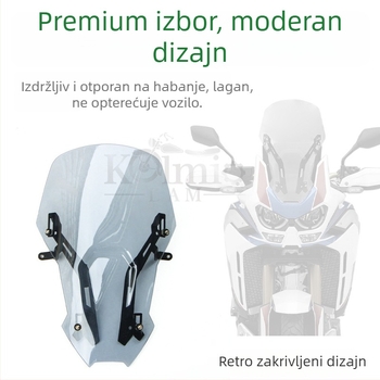 Prednje vjetrobransko staklo za motocikl Honda CRF1100 ADV (2020–2023)