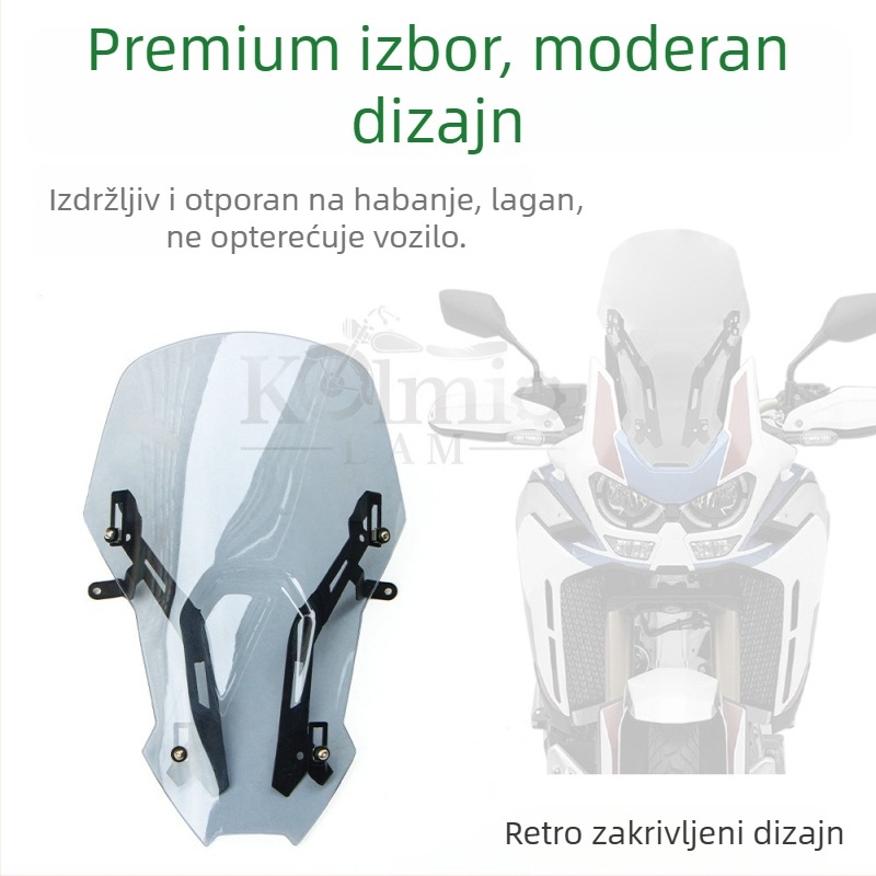 Prednje vjetrobransko staklo za motocikl Honda CRF1100 ADV (2020–2023)