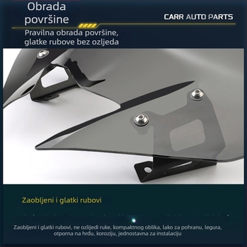 Carl prednje staklo za Yamaha MT-09 (2017-2020), motocikl, 3 mm polikarbonat