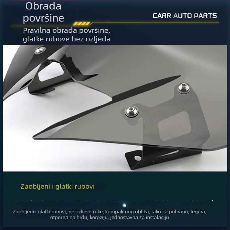 Carl prednje staklo za Yamaha MT-09 (2017-2020), motocikl, 3 mm polikarbonat