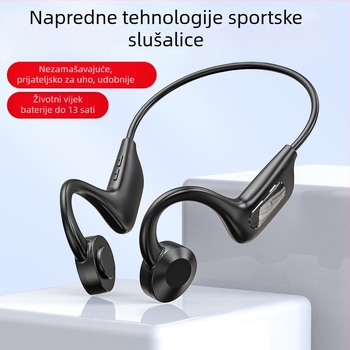 Bluetooth slušalice s koštanom provodljivnošću, otvoren dizajn, digitalni zaslon, Bluetooth 5.0, trajanje baterije 4–8 sati