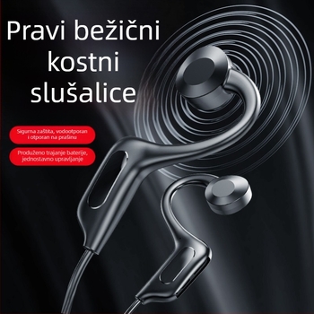 Bluetooth slušalice s koštanom provodljivnošću, otvoren dizajn, digitalni zaslon, Bluetooth 5.0, trajanje baterije 4–8 sati