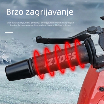 IZTOSS USB grijana ručica volana za motocikl, podesiva temperatura; model MP10913; kompatibilno s motociklima, električnim skuterima i biciklima