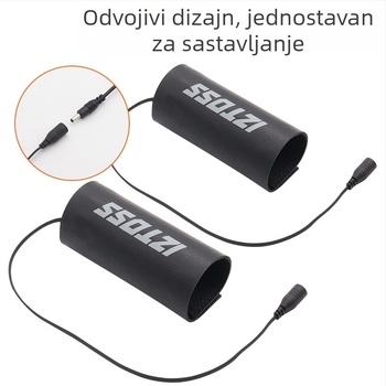 IZTOSS USB grijana ručica volana za motocikl, podesiva temperatura; model MP10913; kompatibilno s motociklima, električnim skuterima i biciklima