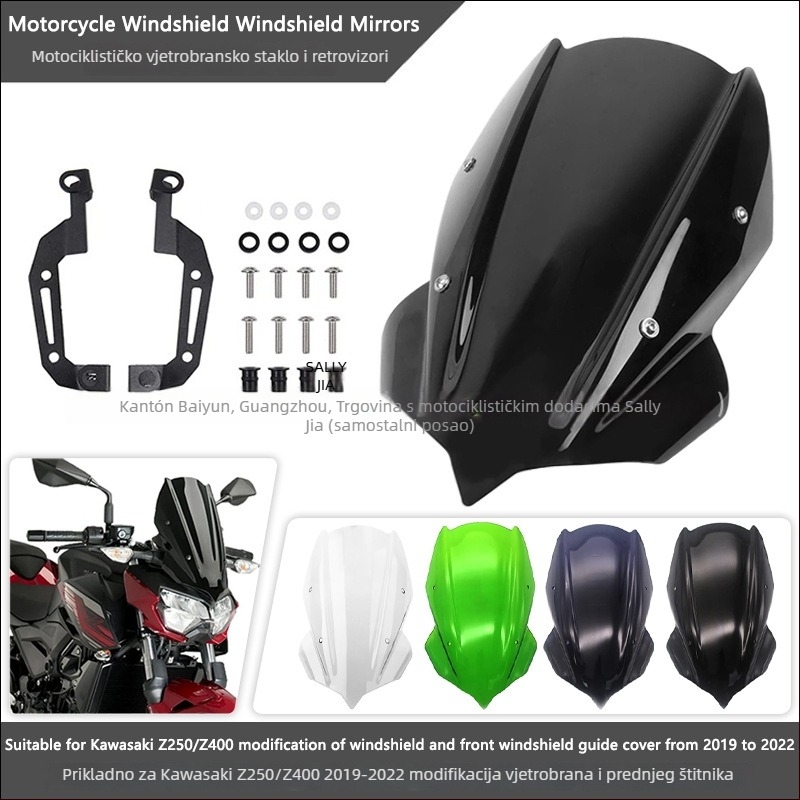 Deflektor za vjetrobran Kawasaki Z250/Z400 (2019–2022)