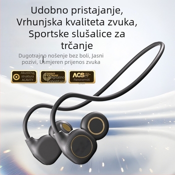 2025 Nove Bluetooth slušalice visoke kvalitete s tehnologijom zraka, sportski neckband, stil klipa izvan uha