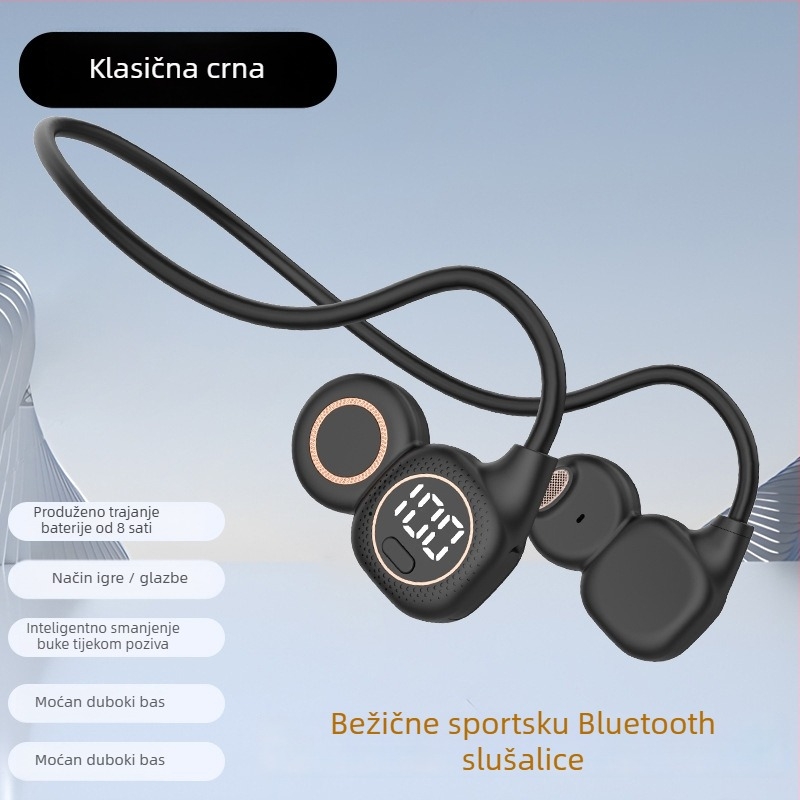 2025 Nove Bluetooth slušalice visoke kvalitete s tehnologijom zraka, sportski neckband, stil klipa izvan uha