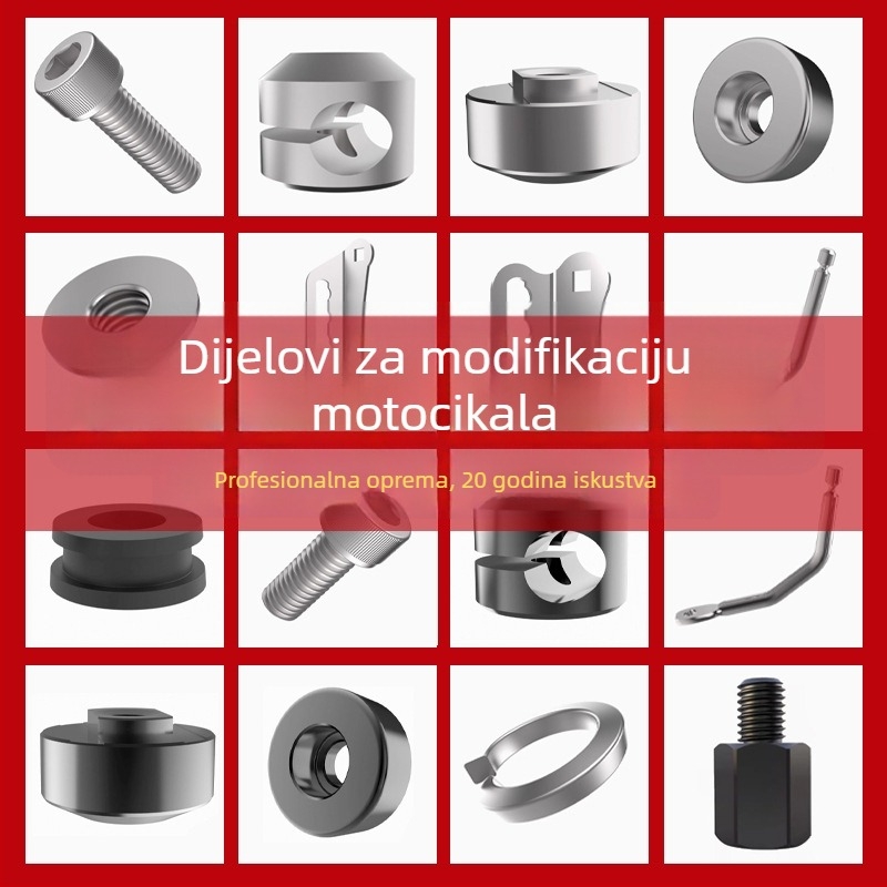 Držač vjetrobrana za motocikl – Jin qilong M100, univerzalna kompatibilnost, za montažu vjetrobrana