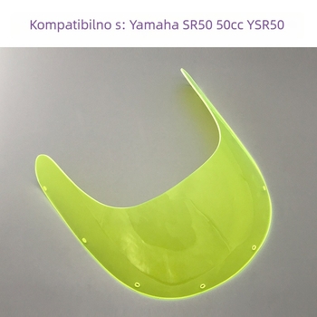 Akrilni vjetrobran za Yamaha YSR50 Ma Wang Zi 50cc – deflektor vjetra, zaštita od sunca, otporan na habanje, otporno na ogrebotine, bez refleksije