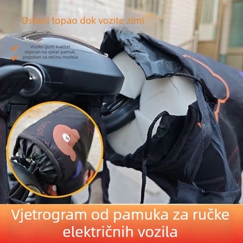 Pokrov ručice protiv vjetra za motocikle i električna vozila — PVC, proizvedeno u Zhejiang, univerzalna prilagodba, debela pjena visoke gustoće