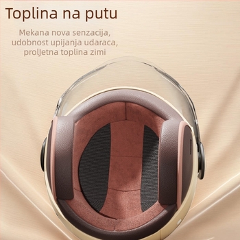 Kaciga za električni motocikl – polu-kaciga, ABS, 3C certifikat, marka Newey, universalno za sve sezone