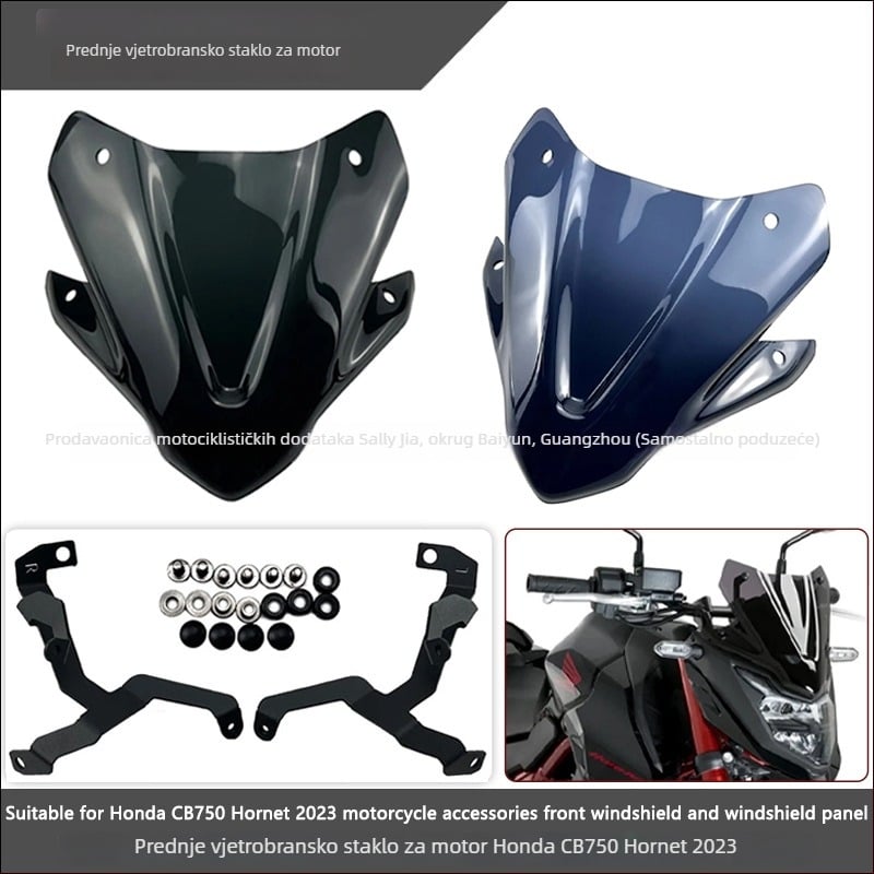 Prednje vjetrobransko staklo za Honda CB750 Hornet 2023 - Model 01 - Marka: Drugo - Bez prilagođavanja
