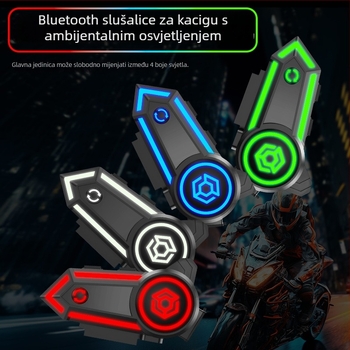 Motociklistički Bluetooth headset za kacigu, pričvršćen na uho, IPX7 vodootpornost, 4–8 sati baterije