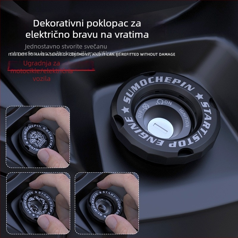 Dekorativni poklop otvora ključa motocikla, HUMO ZSG, poklopac paljenja