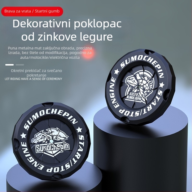 Dekorativni poklop otvora ključa motocikla, HUMO ZSG, poklopac paljenja