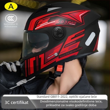 Kaciga za motocikl s punim licem – ABS, sve sezone, za odrasle, GB811-2022A