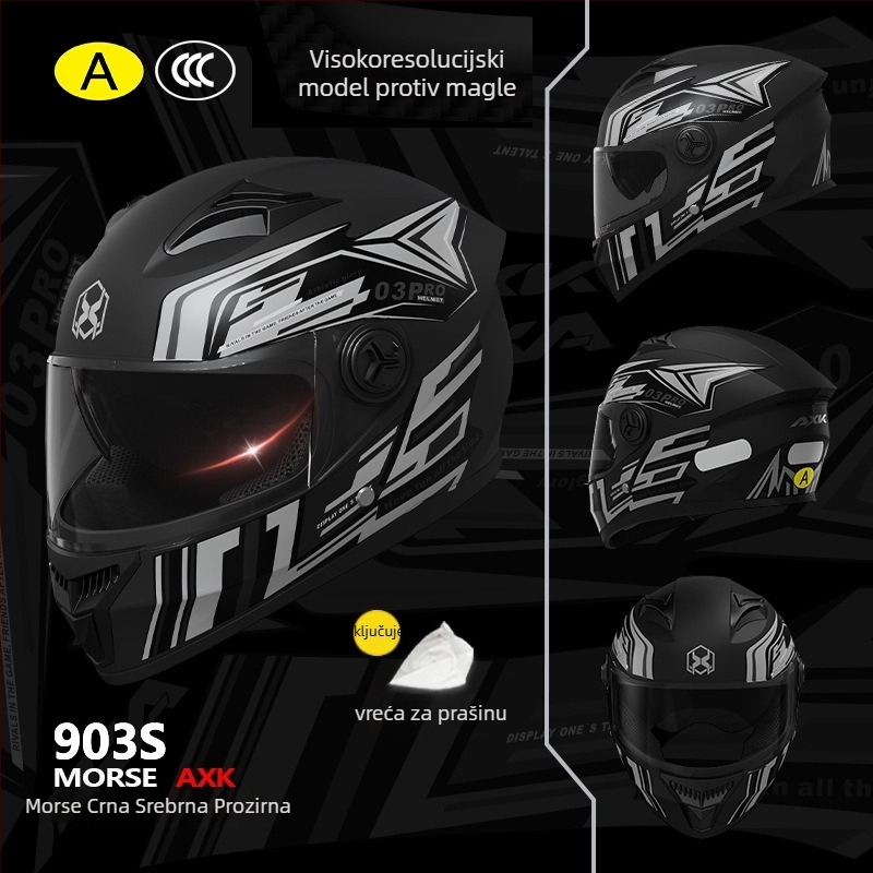 Kaciga za motocikl s punim licem – ABS, sve sezone, za odrasle, GB811-2022A